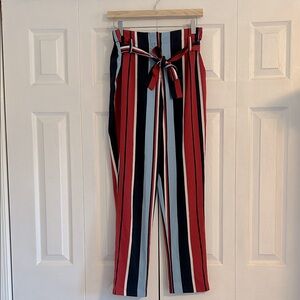 Romeo & Juliet Couture Multicolor Striped Pants